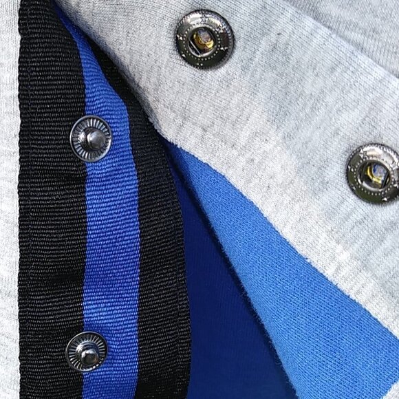 MPG Sport Sweatshirt Jacket - M - Blue Black Gray - Picture 12 of 16